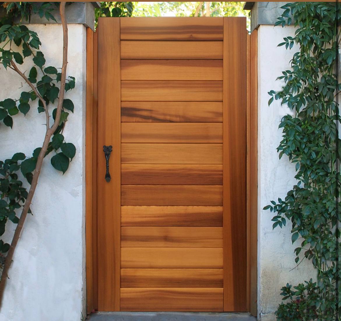 Custom wood 2025 gates near me