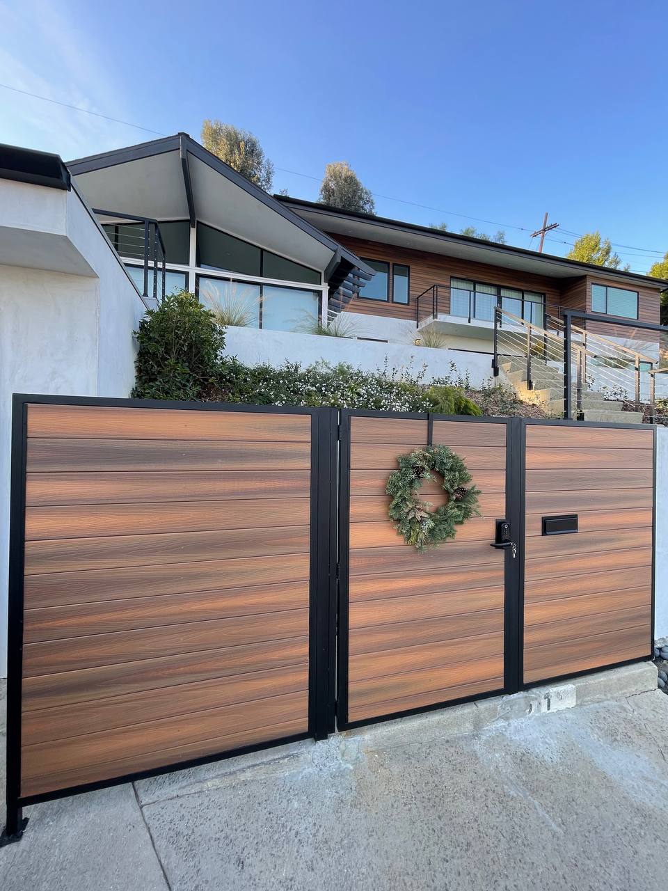 Metal Framed composite gate