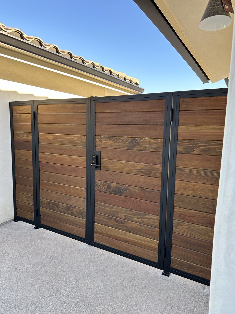 Custom Metal Framed Gate