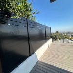 Modern Black Aluminum Fence