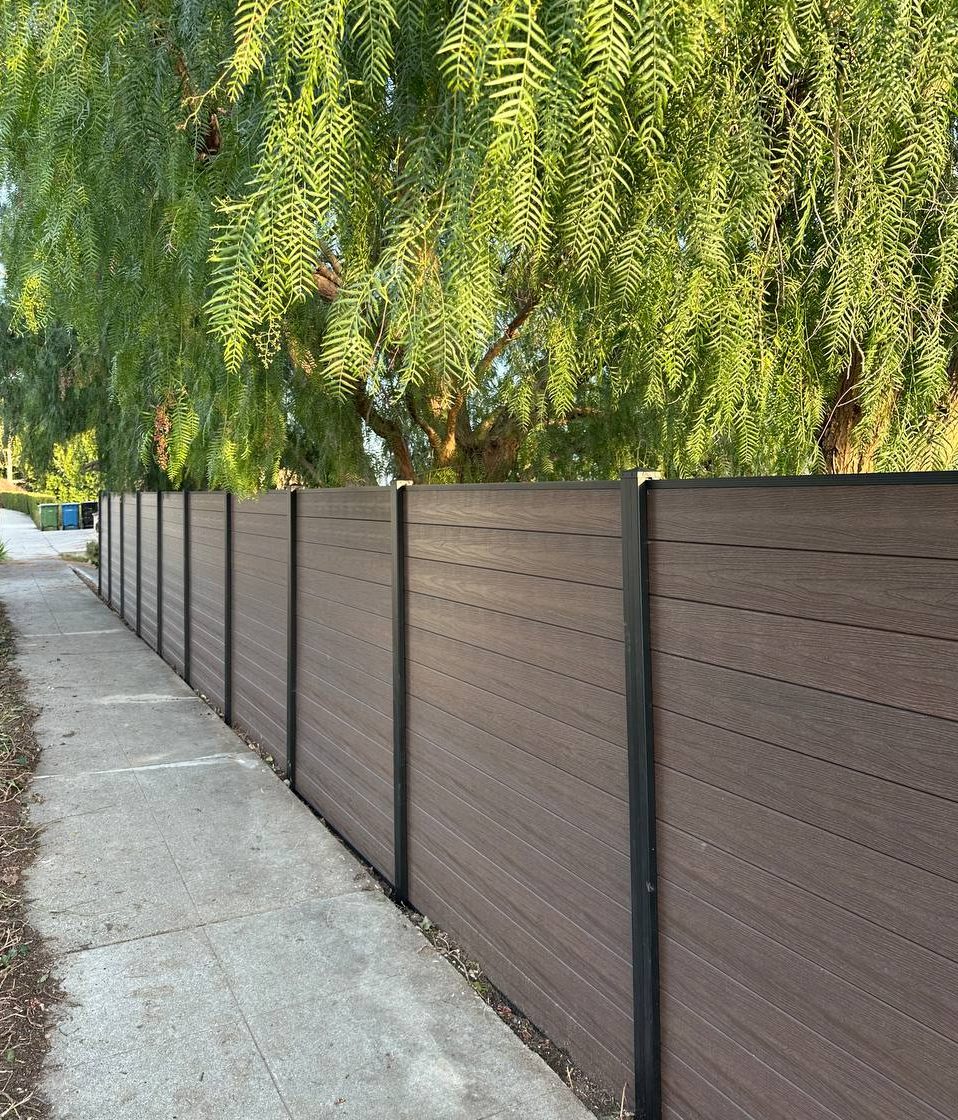 Composite privacy fence installation by HandyMaestro