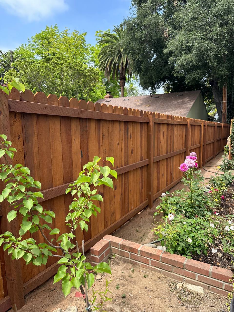 Dog Ear Wooden Fence Installation