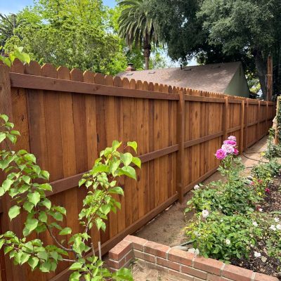 Dog Ear Wooden Fence Installation