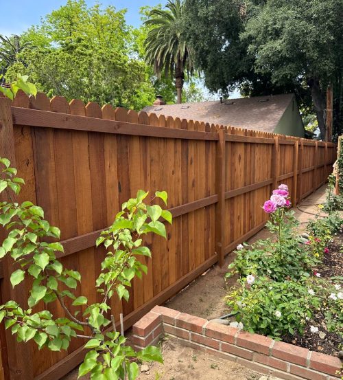 Dog Ear Wooden Fence Installation