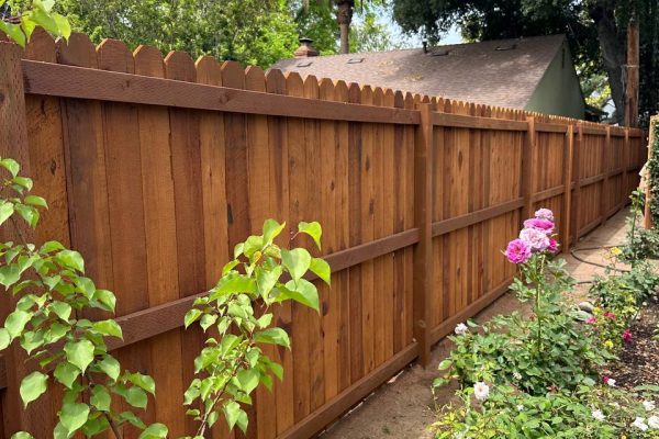 Dog Ear Wooden Fence Installation