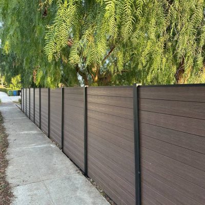 Composite privacy fence installation by HandyMaestro